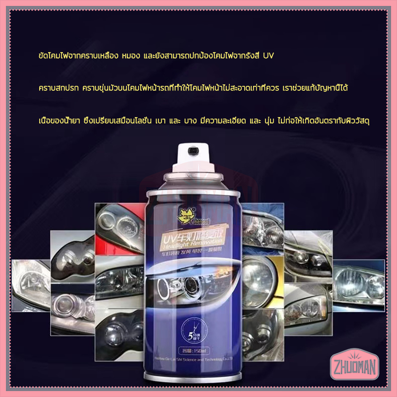 ขัดไฟหน้ารถยนต์ น้ำยาขัดไฟหน้ารถ ครีมขัดไฟหน้ารถยนต์  น้ำยาขัดไฟหน้ารถยนต์ ชุดขัดไฟหน้ารถยนต์ ขัดไฟหน้า ขัดไฟหน้ารถ200ML - รูปที่ 3