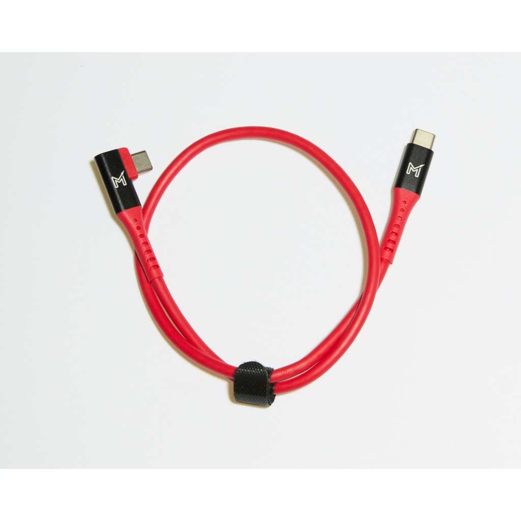 0.5m USB C to C Right Angle Tether Cable