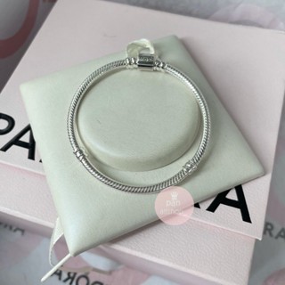 (ของแท้100%)Pandora​ Silver​ Bracelets​ ข้อมือบาเรล