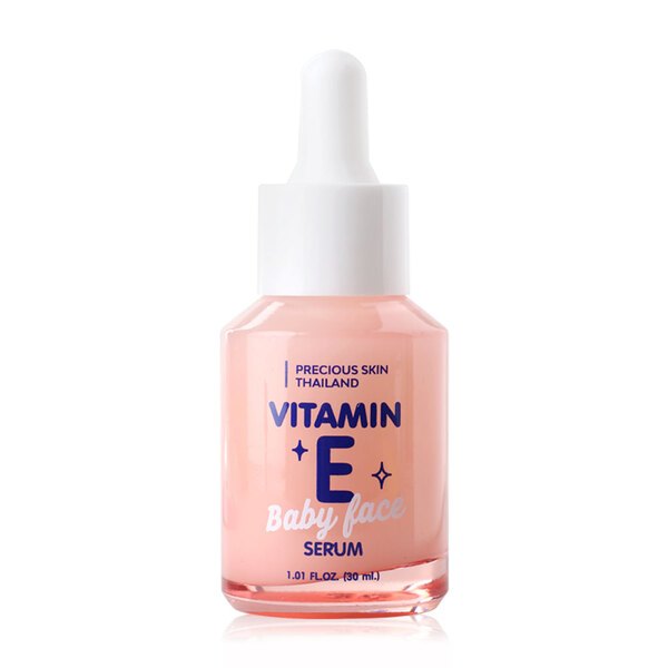 Precious Skin Thailand Vitamin E Baby Face Serum 30ml เซรั่มบํารุงผิวหน้าสูตรผิวกระจ่างใส