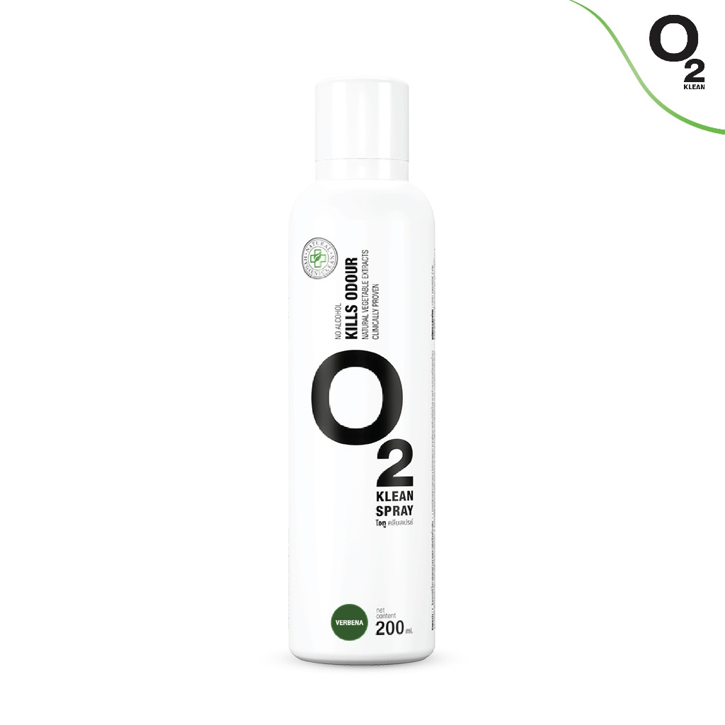 O2 Klean Spray ขนาด 100ml กลิ่น Verbena สเปรย์ดับกลิ่น จากสารสกัดธรรมชาติ 100%
