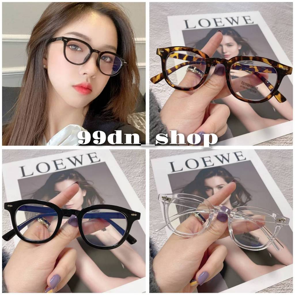 พร้อมส่งจากไทย NEW แว่นตากรองแสง แนวเกาหลี ป้องกันแสงสีฟ้า สำหรํบผู้ชายและผู้หญิง รุ่น AJ2306