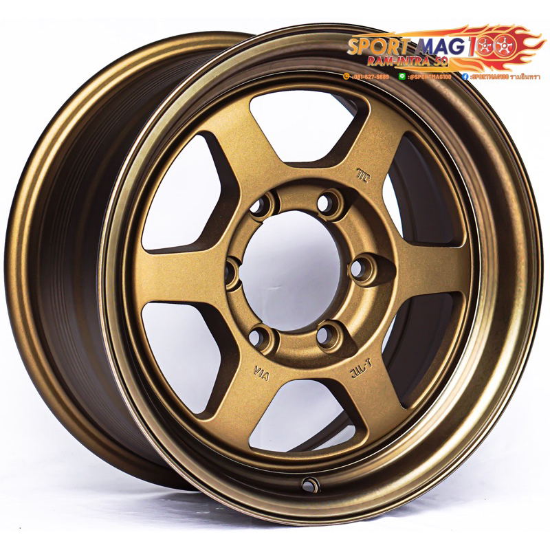 ล้อแม็กซ์ Yachiyoda Te37X สีทองแดง 8-16นิ้ว 6รู139 ET25 [21334]