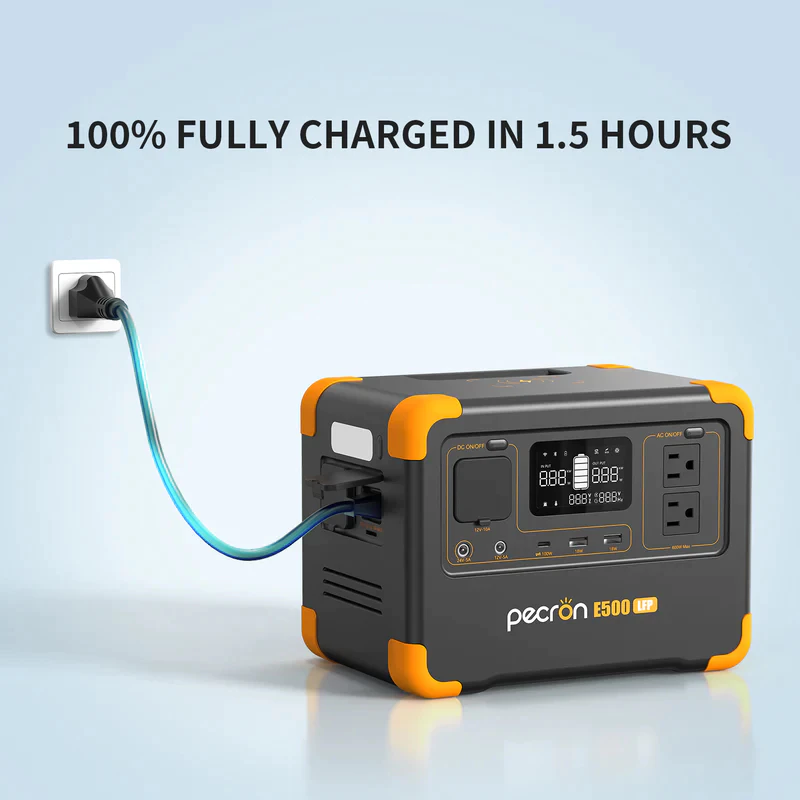 Pecron E500LFP Portable Power Station 600W 576Wh LiFePo4 thumbnail 7