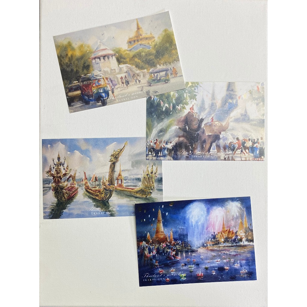 โปสการ์ด วัฒนธรรมไทย ชุด1 Postcard : Thailand's Culture 1