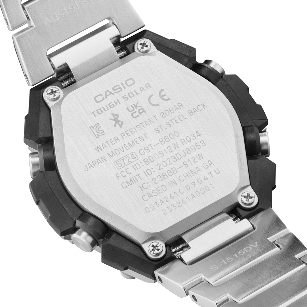 CASIO G-SHOCK GST-B600D-1ADR สายสแตนเลส (บลูทูธ,ทัชโซล่า) ของแท้ ประกันศูนย์ CMG