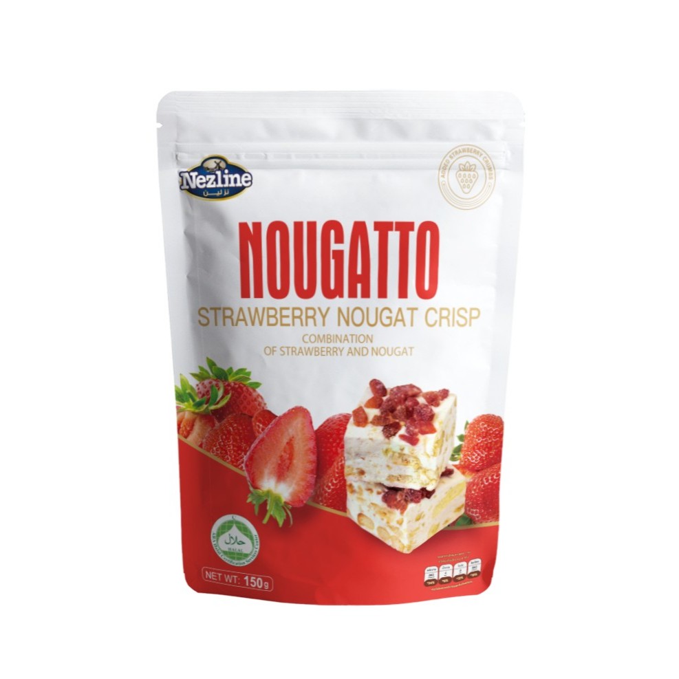 [150 กรัม] NOUGATTO นูกัตโตะ มัคคิอาโต้ มีหลากรสให้เลือก  ตราเนสไลน์ Nezline Nougatto Nougat Crisp ขนม ของกินเล่น - รูปที่ 3