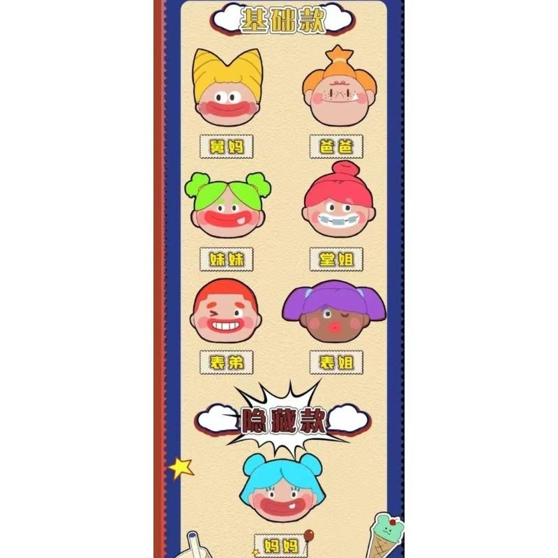 เช็คการ์ด 📌 พวงกุญแจ Ugly and cute family ครอบครัวสุดน่ารัก