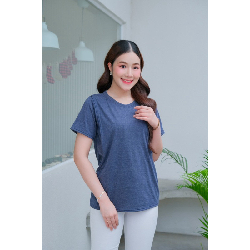 เสื้อให้นมแบบแหวก สีกรมเทา