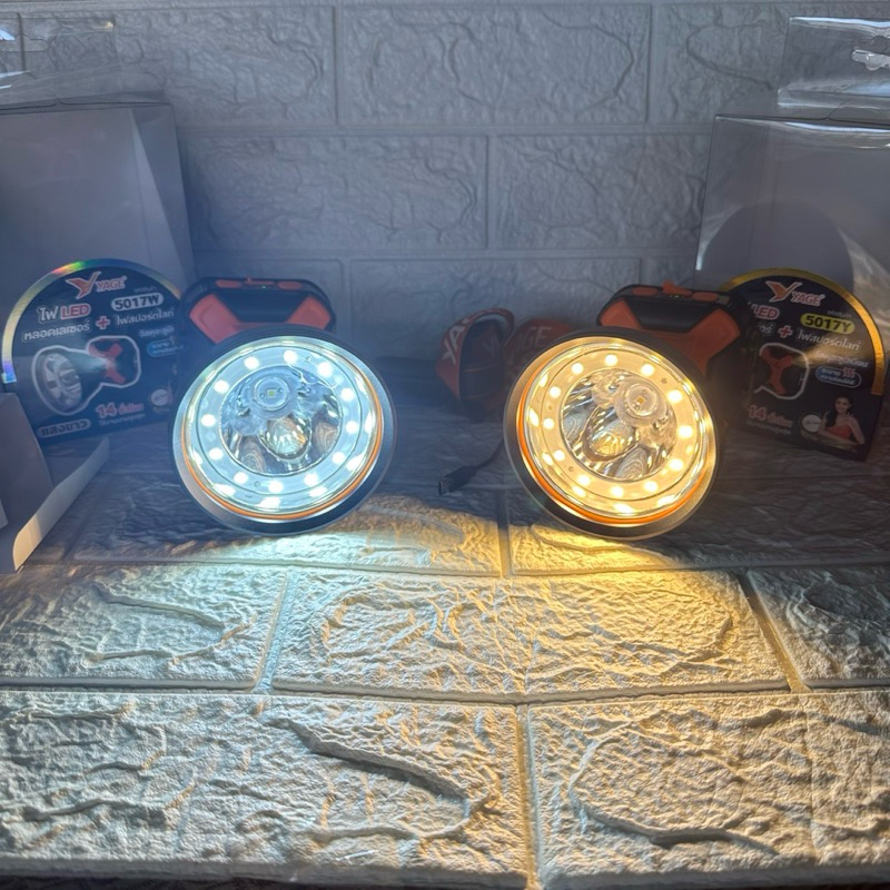 ไฟฉายคาดหัว YAGE  YG 5017 ไฟ LED หลอดเลเซอร์+ไฟสปอร์ตไลท์ วัสดุอะลูมิเนียม หลอดไฟแบบใหม่ สว่างกว่าเดิม หน้าไฟ 4 นิ้ว