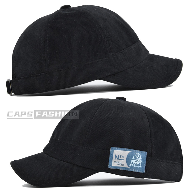 หมวกเบสบอล สไตล์เกาหลี ปีกสั้น หมวกกันแดดแฟชั่น ย้อนยุค ผ้าฝ้าย เหมาะสำหรับฤดูร้อน สามารถปรับได้ สําหรับผู้หญิงและผู้ชาย - รูปที่ 3