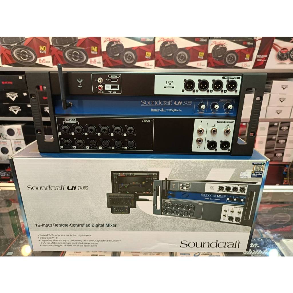 *ส่งฟรี*มิกเซอร์ดิจิตอล SOUNDCRAFT รุ่น Ui16 แท้มหาจักร Effects ในตัว สามารถควบคุมบน PC,Mac,Smartpho