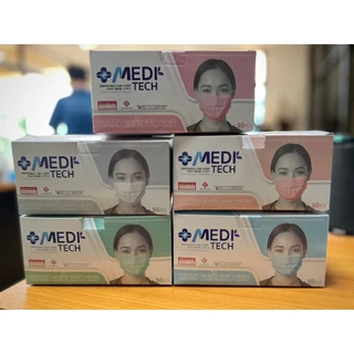 MeDiTech MasK หน้ากากอนามัยการแพทย์ (50ชิ้น/กล่อง)