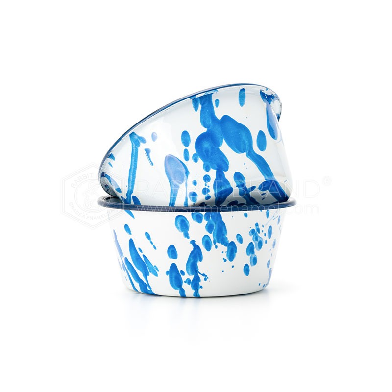 ขันน้ำ ถ้วยขนม สลัดสี Enamel 12 ซม. Rabbit กระต่าย รูปที่ 7