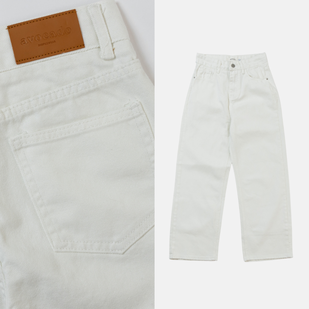 avo uni jeans pants กางเกงยีนส์ขายาวรุ่นแรกก รุ่นนี้อยากกรี๊ดแรงๆ ทรงสวยมากกก เป็นทรงกระบอกที่ถูกต้อง ใครใส่ก็รอด☀️ ราคา ถูกที่สุด ดีลบีเคเค แกลเลอรีภาพที่ 6