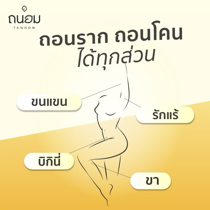 แว็กซ์กำจัดขน Tanhom Honey Wax Remover [เซ็ท 1 กป. ]ถนอม แว๊กซ์น้ำผึ้ง พร้อมเจลบำรุง รูปที่ 5
