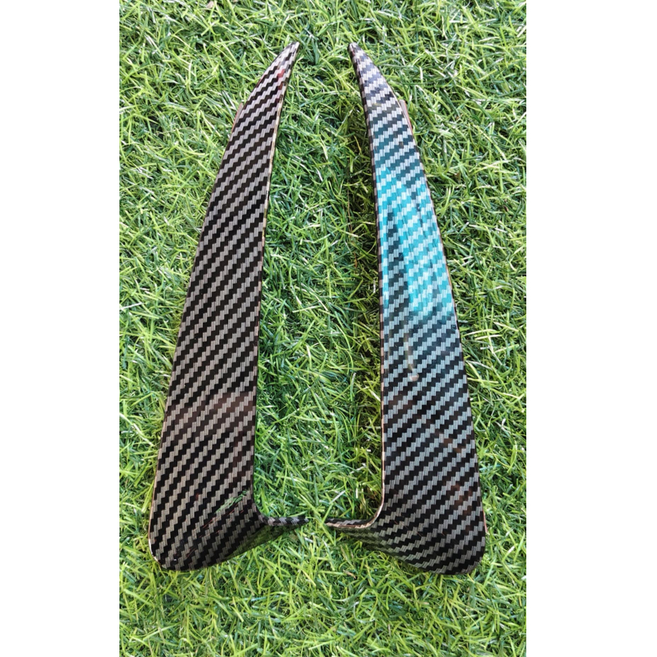 Win กันชน Diffuser Lip ด้านหลัง BladesSplitter สปอยเลอร์ตกแต่งสําหรับ W205 C43 C63 กันชนด้านหลังล้อม