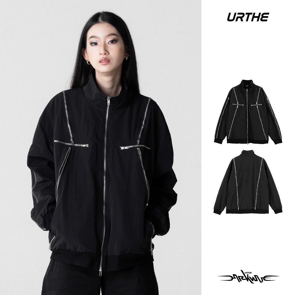 URTHE - เสื้อแจ็คเก็ต เเขนยาว Oversize Col. DARKWAVE รุ่น DW ANNOY