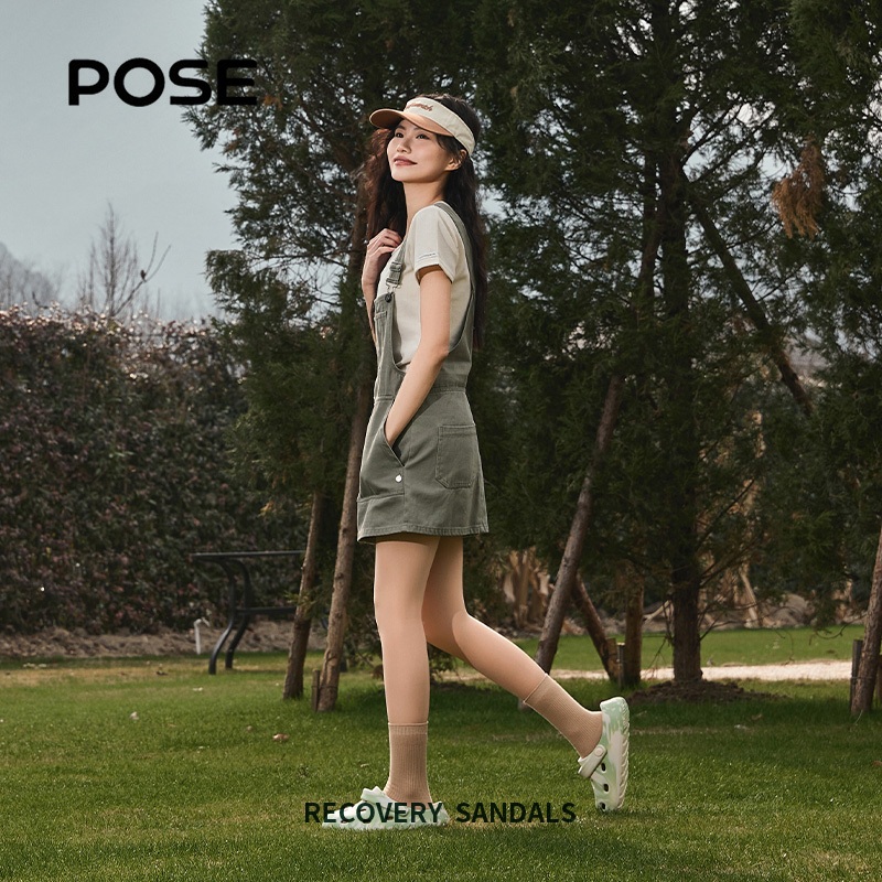 POSE little bean รองเท้าหัวโต สาวๆ เก๋ๆ ก็ใส่รองเท้าแตะได้ รองเท้าแฟชั่นสำหรับไปทะเลและฤดูร้อนP2247517