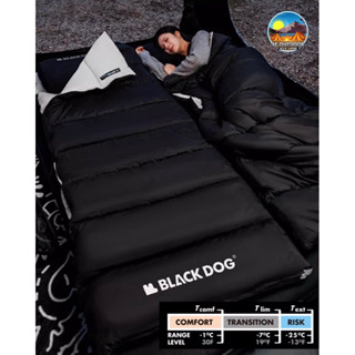 ❄️พร้อมส่ง❄️Blackdog  ป้องกันได้ถึงติดลบ ถุงนอนแคมป์ปิ้ง สีด…