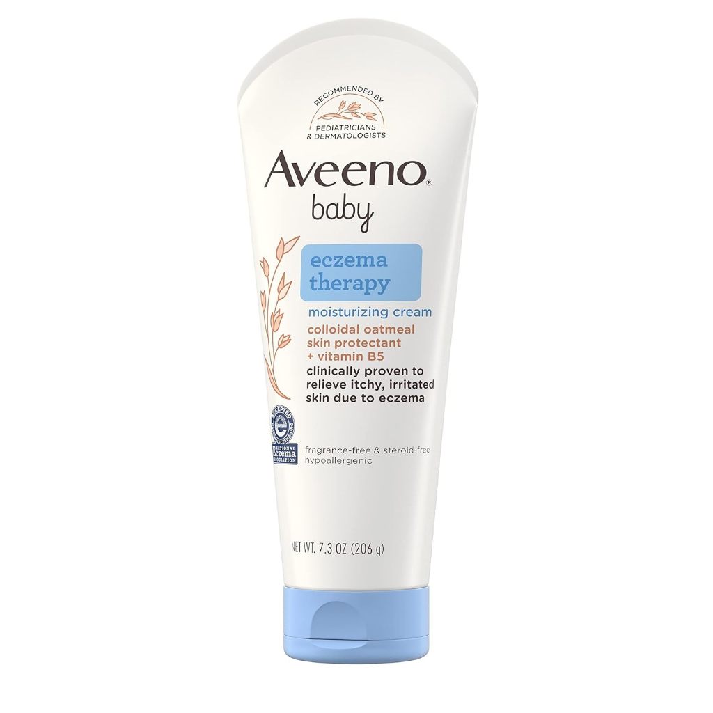 Aveeno Baby Eczema Therapy Moisturizing ครีมบำรุงผิวที่แห้งและคัน ราคา ถูกที่สุด ดีลบีเคเค แกลเลอรีภาพที่ 7