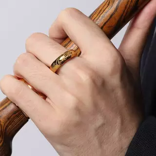 ✨ ส่งไวใน 24 ชม. แหวนประมุข The One Ring สลักภาษาเอล์ฟบนแหวนด้วยเลเซอร์ ไม่ลอก ไม่ดำ แหวนเดอะลอร์ด
