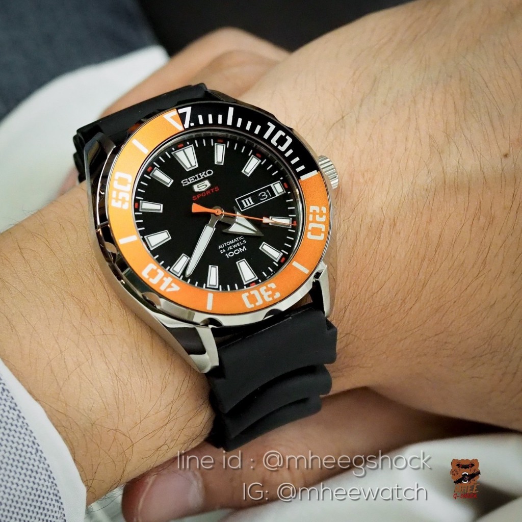 Seiko Mini Monster Black Orange