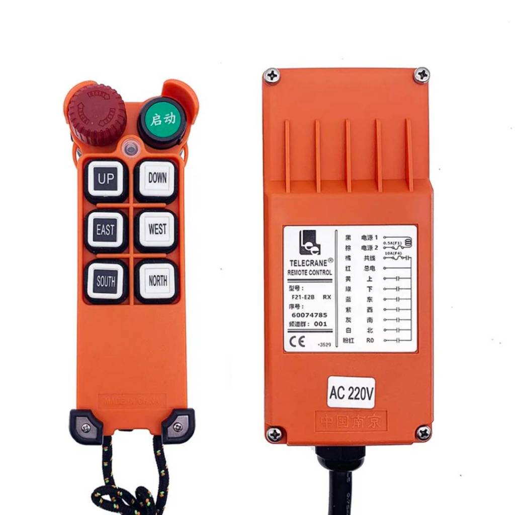 รีโมทเครน Telecrane F21-E2M 380V 1 สปีด 1และ 2 รีโมท 1 ตัวรับ