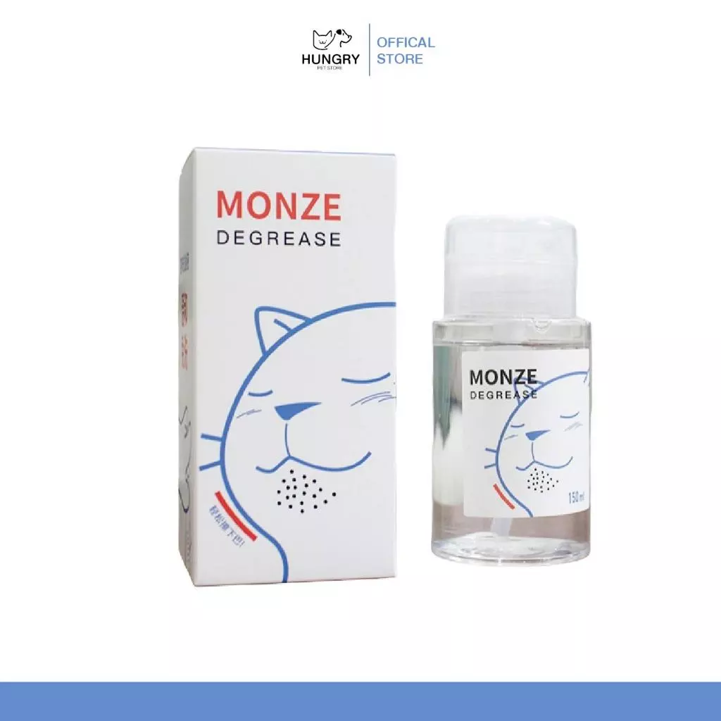 [พร้อมส่ง❗️] MONZE CARE น้ำยาเช็ดคางสูตรอ่อนโยน ควบคุมความมัน ขจัดคราบไขมัน ลดสิวแมว 150ml.| แมวหิว