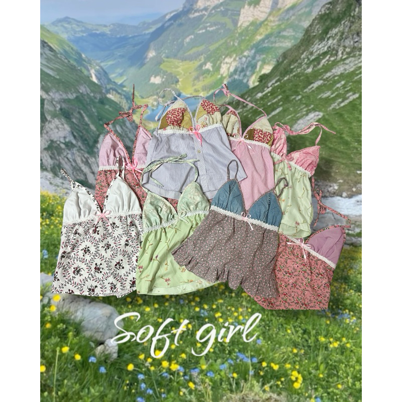 custom handmade สไตล์ soft girl อก30-38