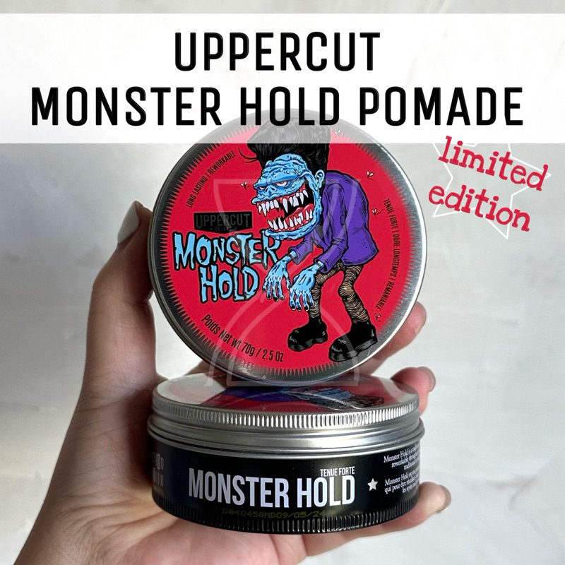 (พร้อมส่ง/ของแท้) Uppercut Deluxe - Monster Hold Pomade 70g ผลิตภัณฑ์เซ็ตผมอยู่ทรงมากเป็นเวลานาน ทนเหงื่อ ให้ความเงามาก