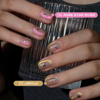 สีทาเล็บเจลแคทอาย แนวกาแล็กซี่ มีให้เลือกทั้งหมด 5 สี