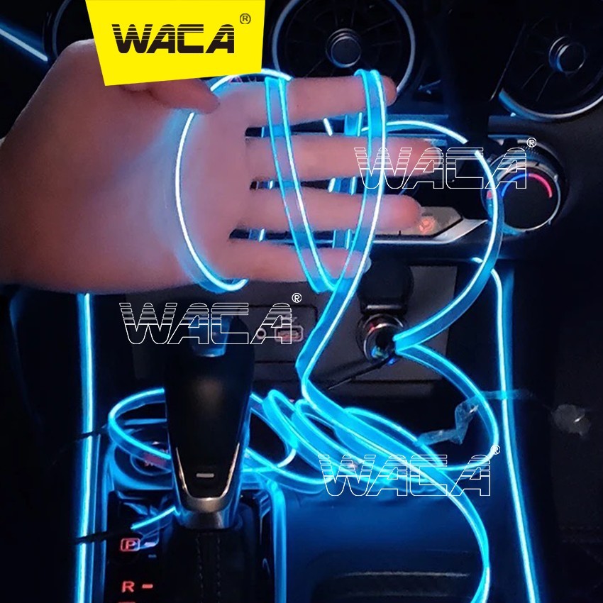 WACA ไฟ LED ไฟเส้นแต่งรถ ยาว 3ม. 5ม.+อะแด๊ปเตอร์ ติดตั้งง่าย ตัดได้ทุกระยะ สำหรับตกแต่งรถ E65 E66 - รูปที่ 3