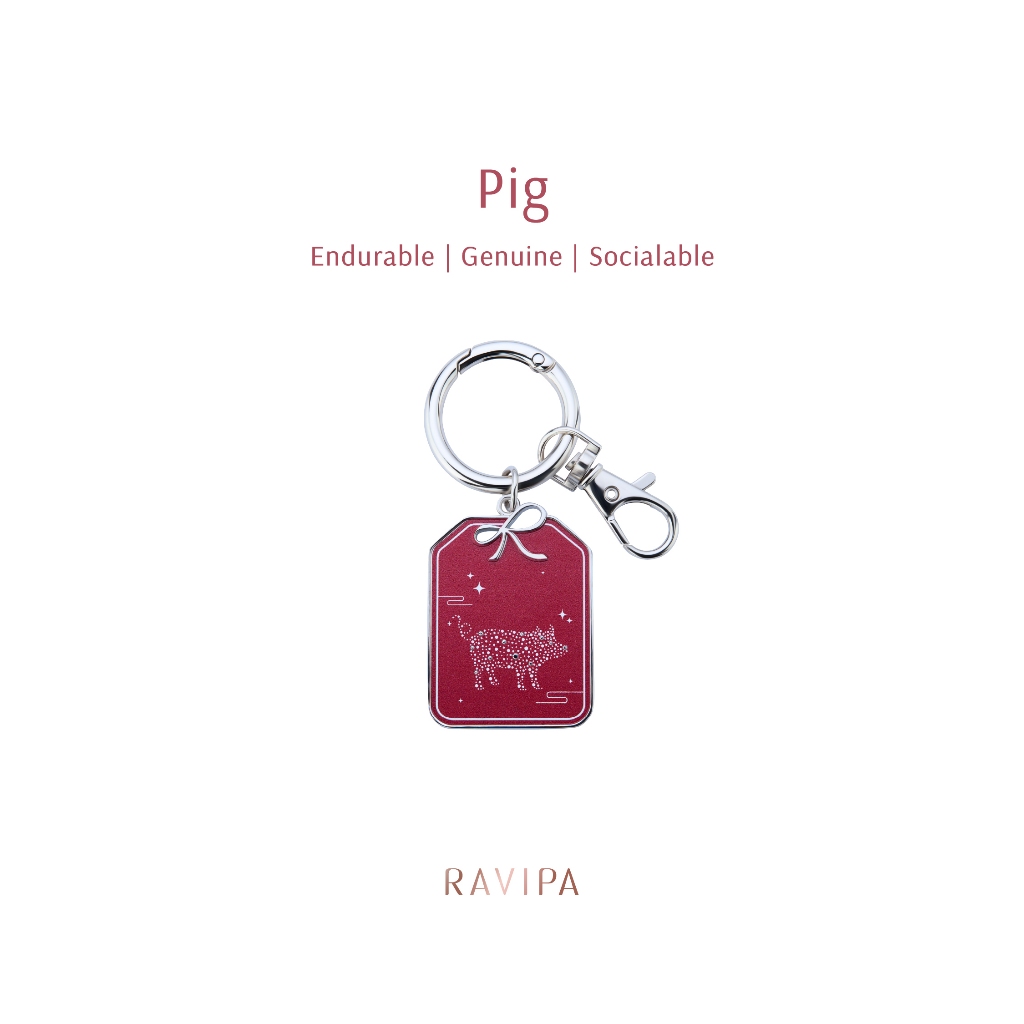 RAVIPA | The Year of the Pig Keyring - พวงกุญแจ