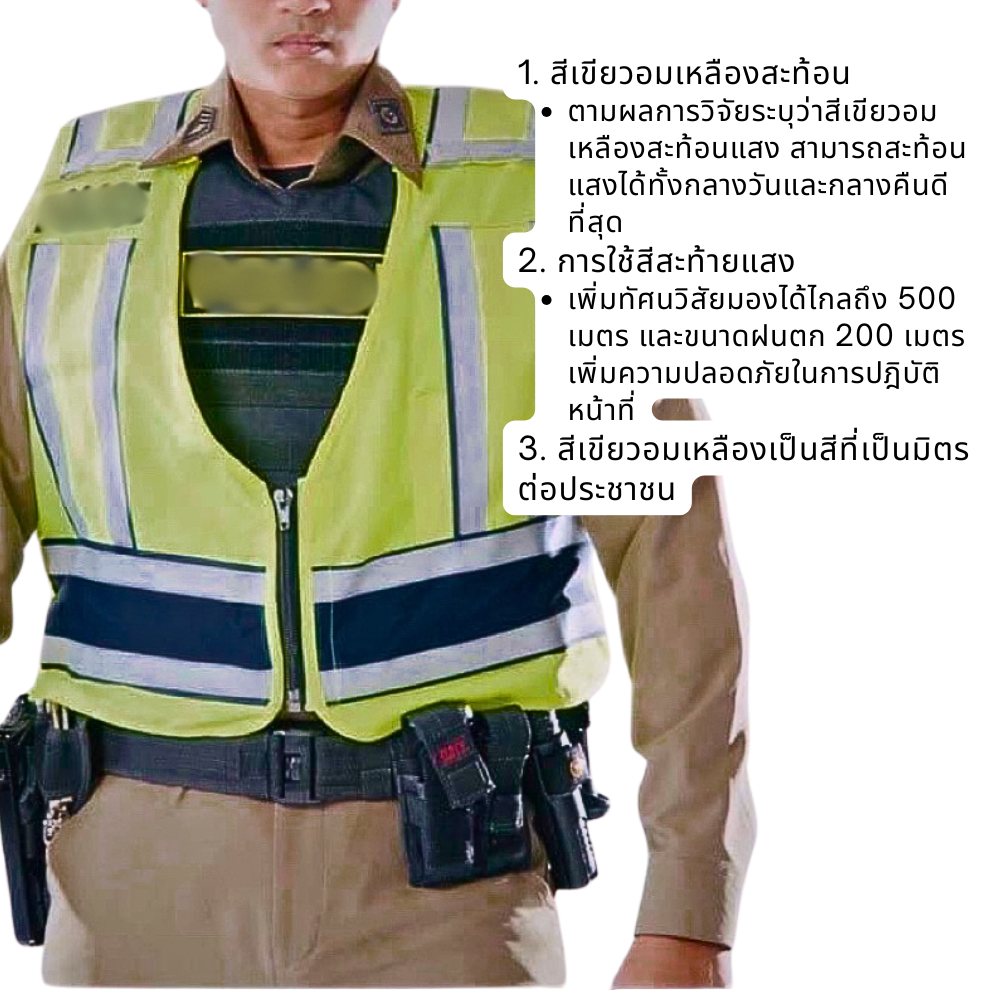 เสื้อกั๊กสะท้อนแสงจราจร แบบใหม่ Bogie1 สายปราบปรามและป้องกัน ราคา ถูกที่สุด ดีลบีเคเค แกลเลอรีภาพที่ 2