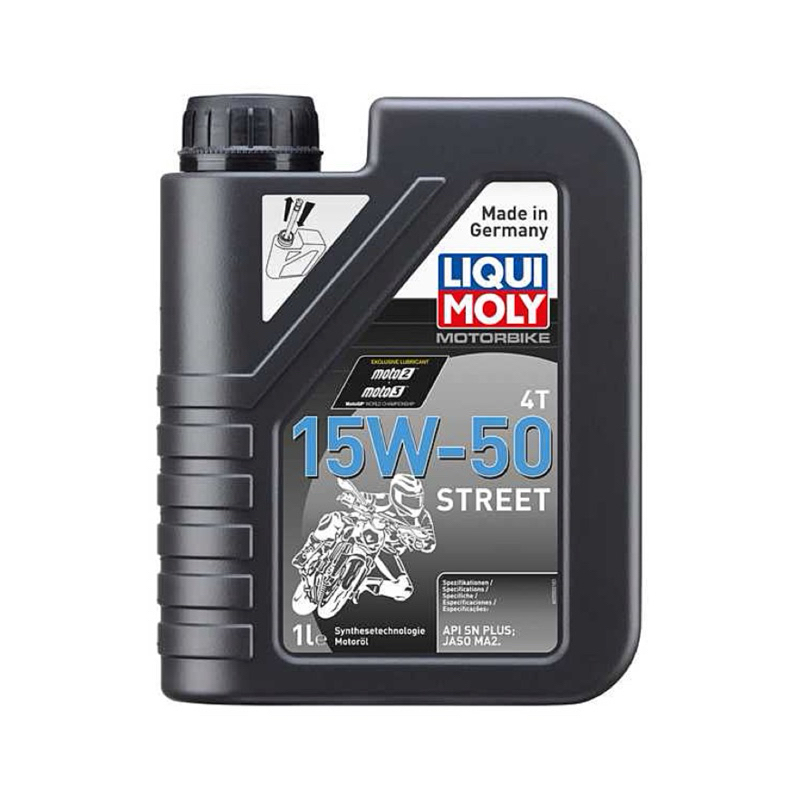 น้ำมันเครื่องมอเตอร์ไซค์ Liqui Moly 15W-50 STREET