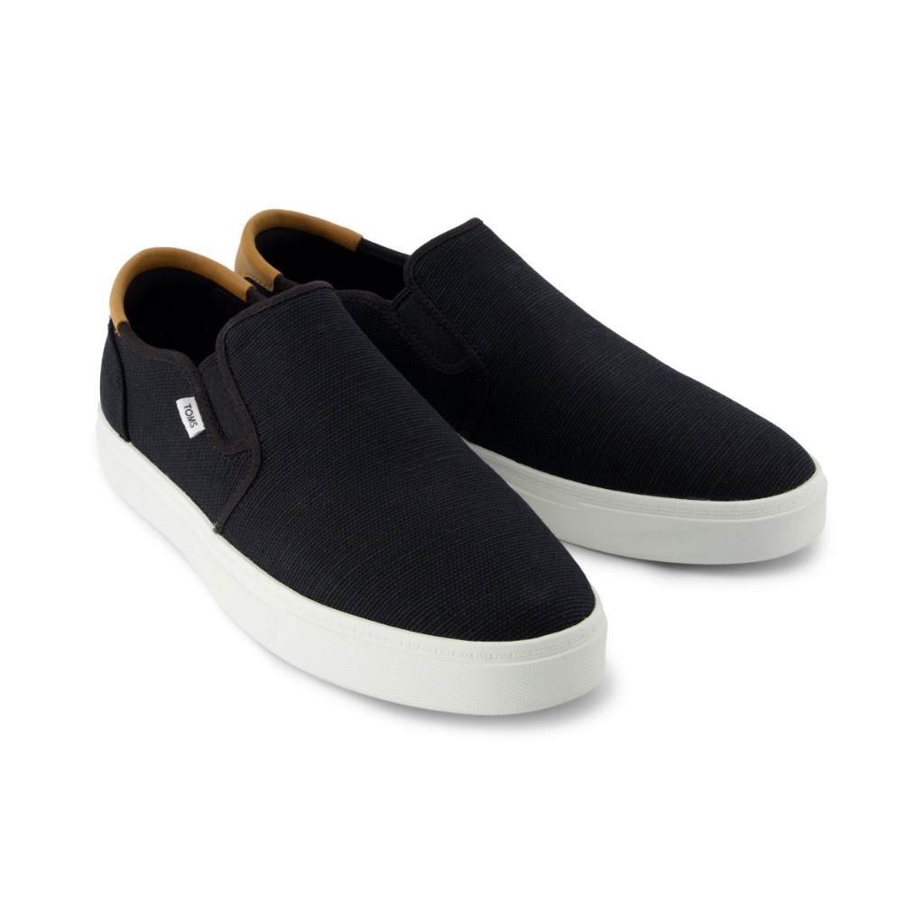 TOMS รองเท้าลำลองผู้ชาย สลิปออน รุ่น Baja 2.0 Black Legacy Canvas (CE) รองเท้าลิขสิทธิ์แท้