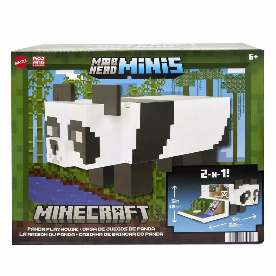 Minecraft Mob Head Mini Panda Playhouse มน์คราฟต์ ชุดของเล่น รุ่น HLL25