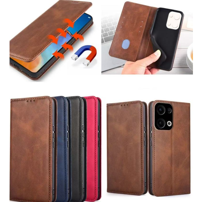 เคสฝาพับหนัง สำหรับ Oppo Reno13 Reno3Pro Reno13F A5X A3 A3X A3Pro A5Pro รุ่นใหม่ล่าสุด ส่งจากไทย