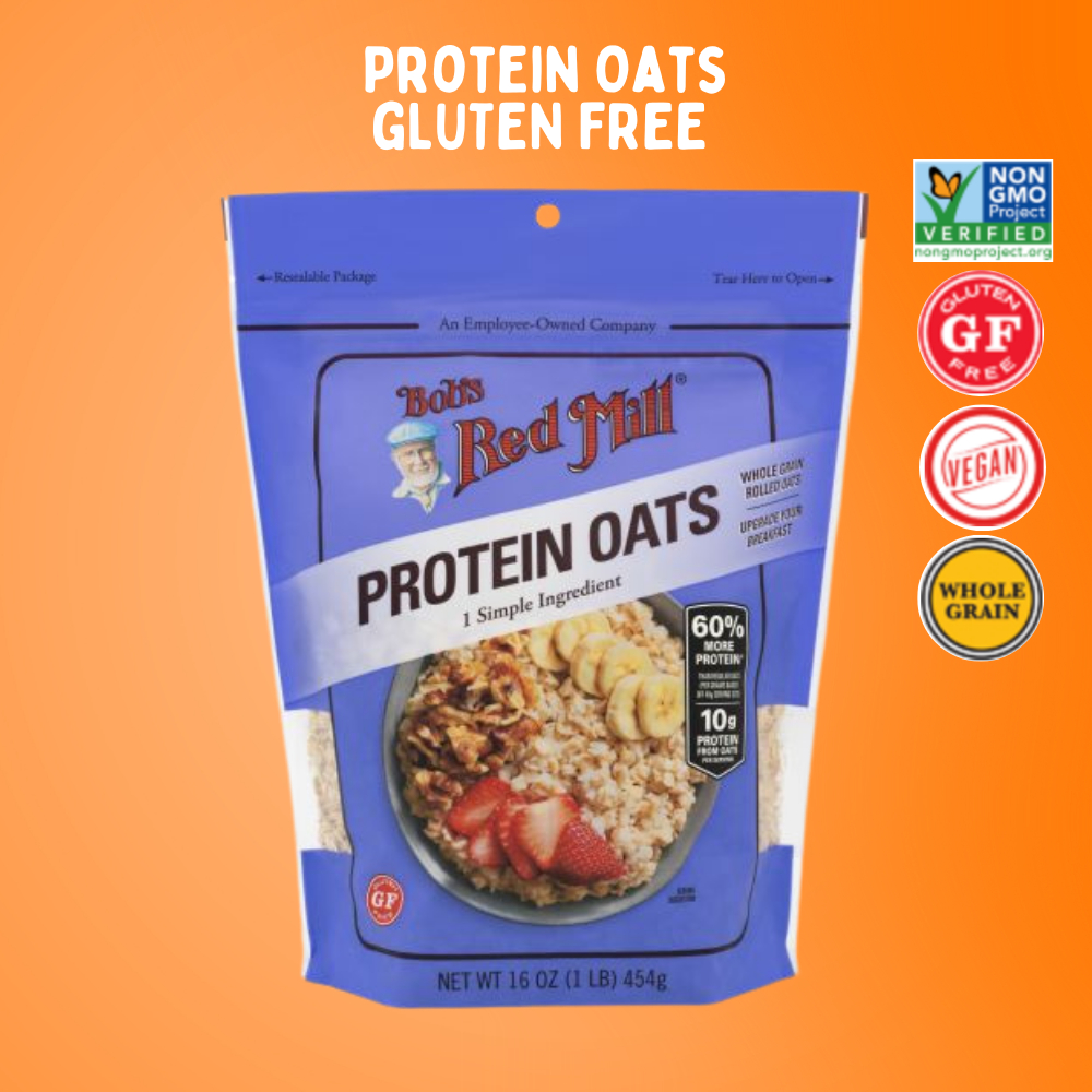 Bob's Red Mill Gluten Free Protein Oats |  โปรตีนโอ๊ตแบบ ปราศจากกลูเตน  907g | Sunshine Market