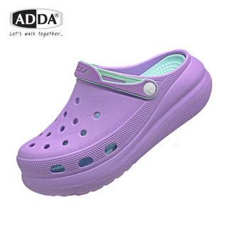 รองเท้าหัวโต ADDA รุ่น 59G01-W1 SIZE (4-7) สำหรับหญิง มีสายรัดหลังเพิ่มความกระชับ นุ่มสวมใส่สบาย