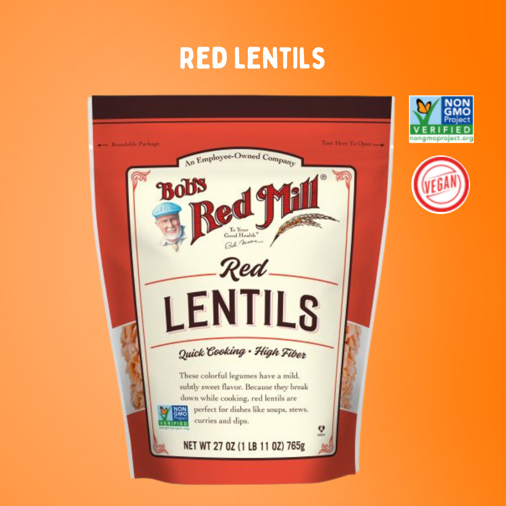 Bob's red Mill Red Lentils 765g | ถั่วเลนทิลแดง | Sunshine Market