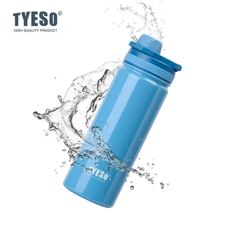 TYESOแท้% ขวดน้ำทรงกระบอก สแตนเลส304แท้ เก็บร้อน-เย็น ขนาด 600ML/750ML/1050ML/1200ML มีฝาปิด พร้อมหูหิ้ว พกพาสะดวก