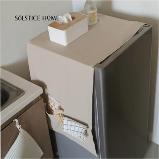(มี 40 สี) ผ้าคลุมตู้เย็น แบบมีกระเป๋า - Solstice Home แต่งห้องครัว กันฝุ่นตู้เย็น สั่งตัดได้ตามขนาด
