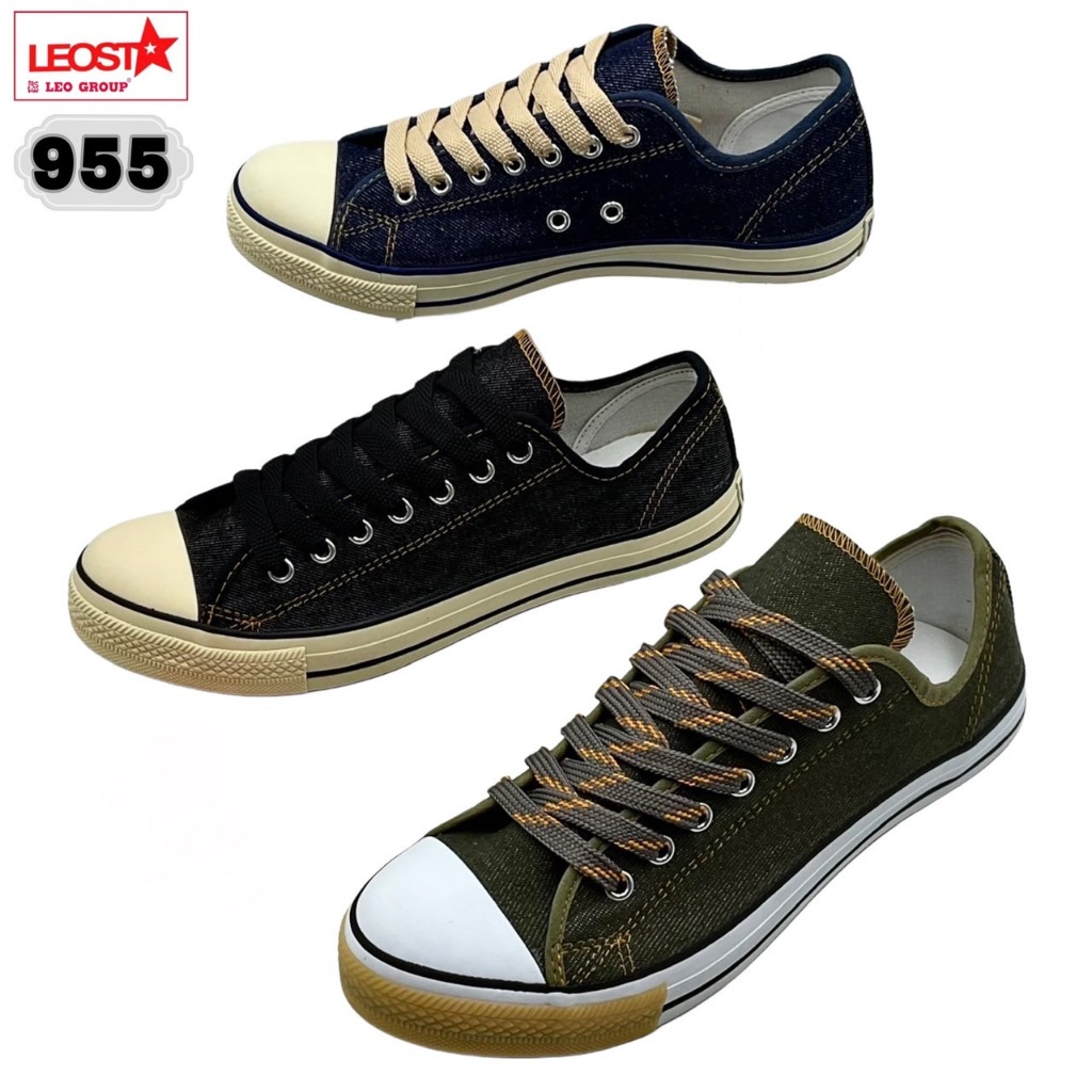 รองเท้าผ้าใบ LEO STAR (955,ผ้ายีนส์) (SIZE 37-45)
