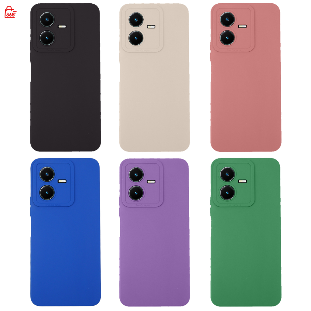 เคส สำหรับ Vivo Y22 Y22s V2207 V2206 เคสซิลิโคนนิ่ม กันกล้อง TPU สีพื้น