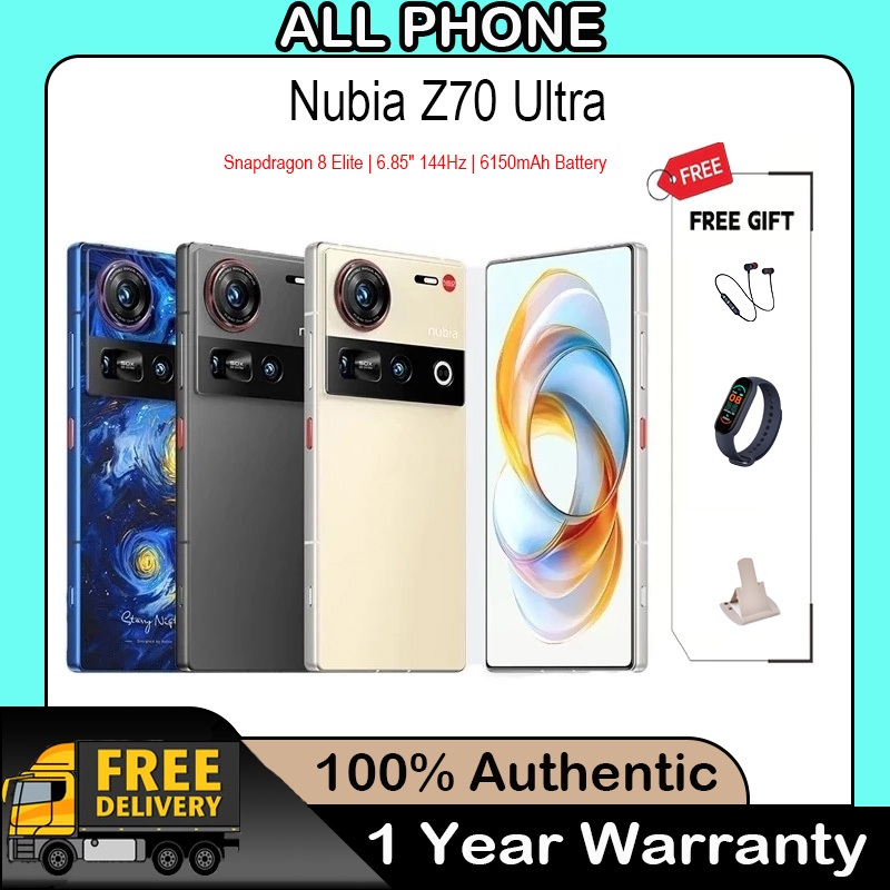 ZTE Nubia Z70 Ultra Snapdragon 8 Ultimate Edition AI Phone/6.85 inch 144Hz OLED Screen/80W 6150mAh