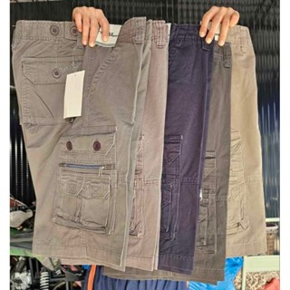 กางเกงขาสั้นกางเกงทหารสีพื้นเนื้อผ้าดีสีไม่ตกไม่แพ้เเดดถ่ายจ…