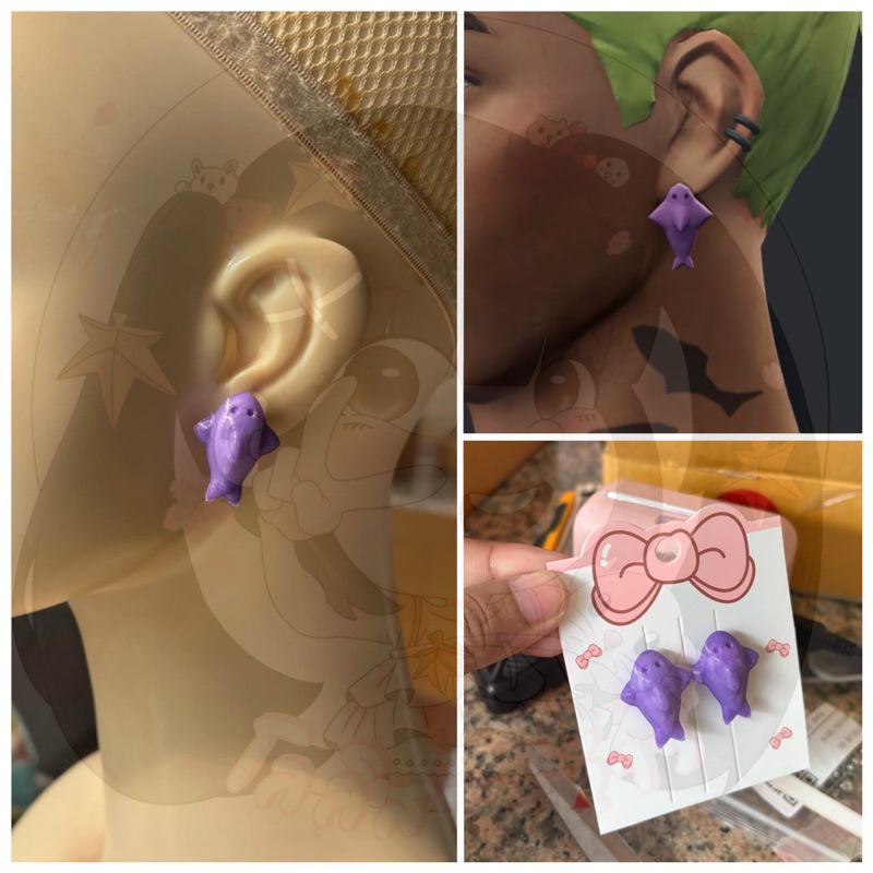 ต่างหู เจาะ/หนีบ gekko valorant | พร้อมส่งในไทย 🛠️