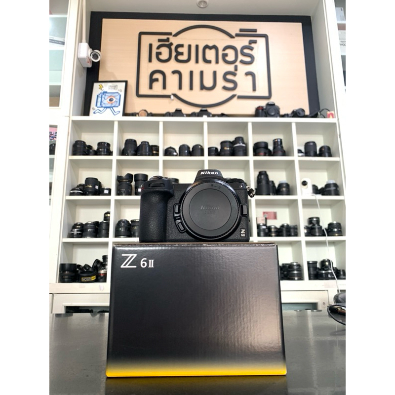 NIKON Z 6II. อุปกรณ์ ครบกล่อง แบต แท่นชาร์จ สายคล้อง 📌อดีต0 📌ชต 26 📌ตำหนิ จอ มีรอยขว่าน⬇️